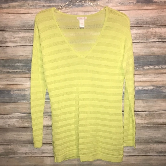 Cache Tops - Cache neon size medium  long sleeve